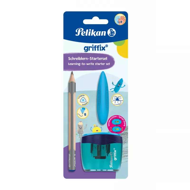 Pieštukas Pelikan griffix rinkinys B trikampis pilkas 3.5 mm 140 mm