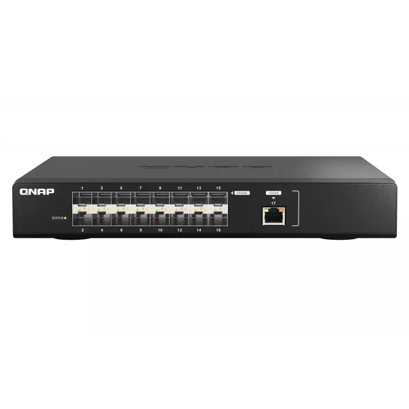 QNAP QSW-M5216-1T tinklo komutatorius Valdomas L2 Juodas