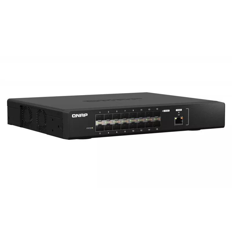 QNAP QSW-M5216-1T tinklo komutatorius Valdomas L2 Juodas