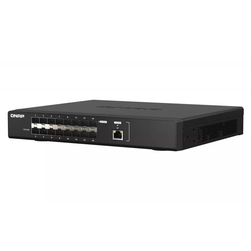 QNAP QSW-M5216-1T tinklo komutatorius Valdomas L2 Juodas