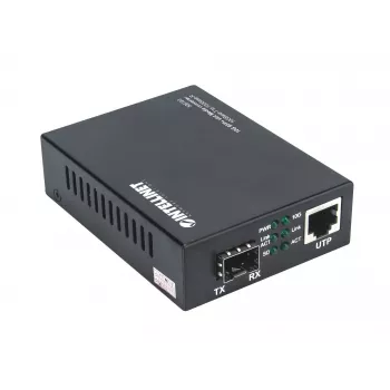Intellinet 10GBase-T į 10GBase-R medijos keitiklis, 1 x 10 GB SFP+ lizdas, 1 x 10GB RJ45 prievadas