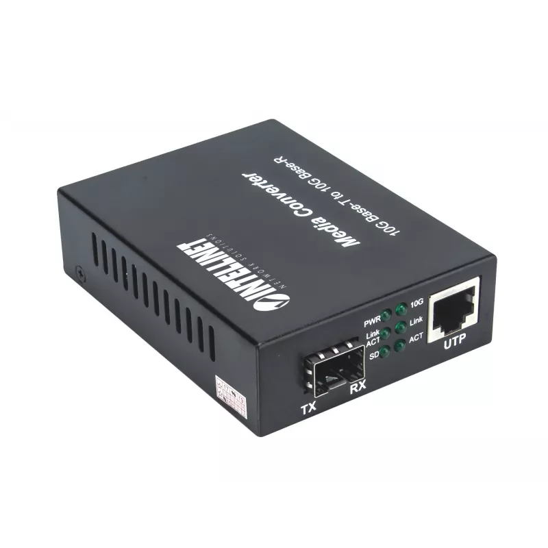 Intellinet 10GBase-T į 10GBase-R medijos keitiklis, 1 x 10 GB SFP+ lizdas, 1 x 10GB RJ45 prievadas
