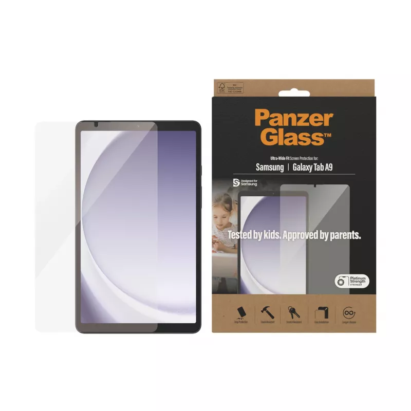 PanzerGlass ®️ Ekrano apsauga Samsung Galaxy Tab A9 | Ultra-Wide Fit