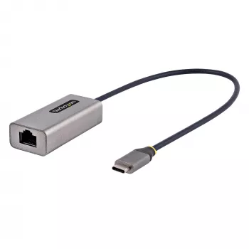 „StarTech.com“ USB-C į eterneto adapteris, USB 3.0 į Gigabit eterneto tinklo adapteris – 10/100/1000 Mb/s, USB-C į RJ45 eterneto adapteris (GbE), 12 colių pritvirtintas kabelis, diegimas be tvarkyklių