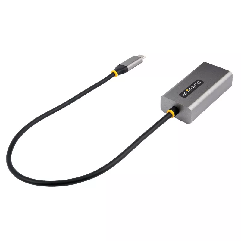 „StarTech.com“ USB-C į eterneto adapteris, USB 3.0 į Gigabit eterneto tinklo adapteris – 10/100/1000 Mb/s, USB-C į RJ45 eterneto adapteris (GbE), 12 colių pritvirtintas kabelis, diegimas be tvarkyklių