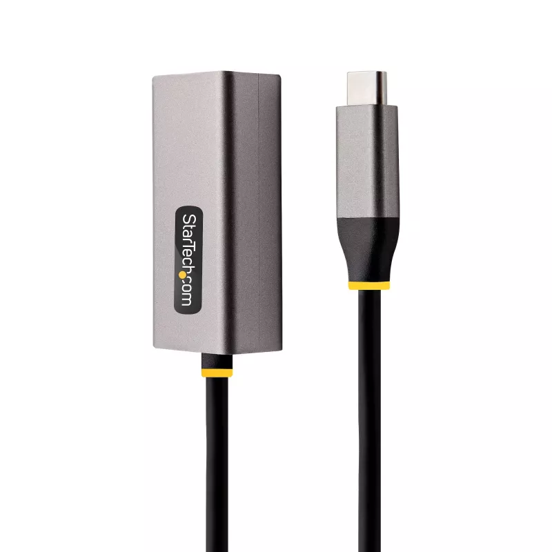„StarTech.com“ USB-C į eterneto adapteris, USB 3.0 į Gigabit eterneto tinklo adapteris – 10/100/1000 Mb/s, USB-C į RJ45 eterneto adapteris (GbE), 12 colių pritvirtintas kabelis, diegimas be tvarkyklių