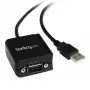 StarTech.com 8,3 pėdų (2,5 m) 1 prievado FTDI USB į nuoseklųjį RS232 adapterio kabelis su optine izoliacija, USB į RS232 adapteris – TAA