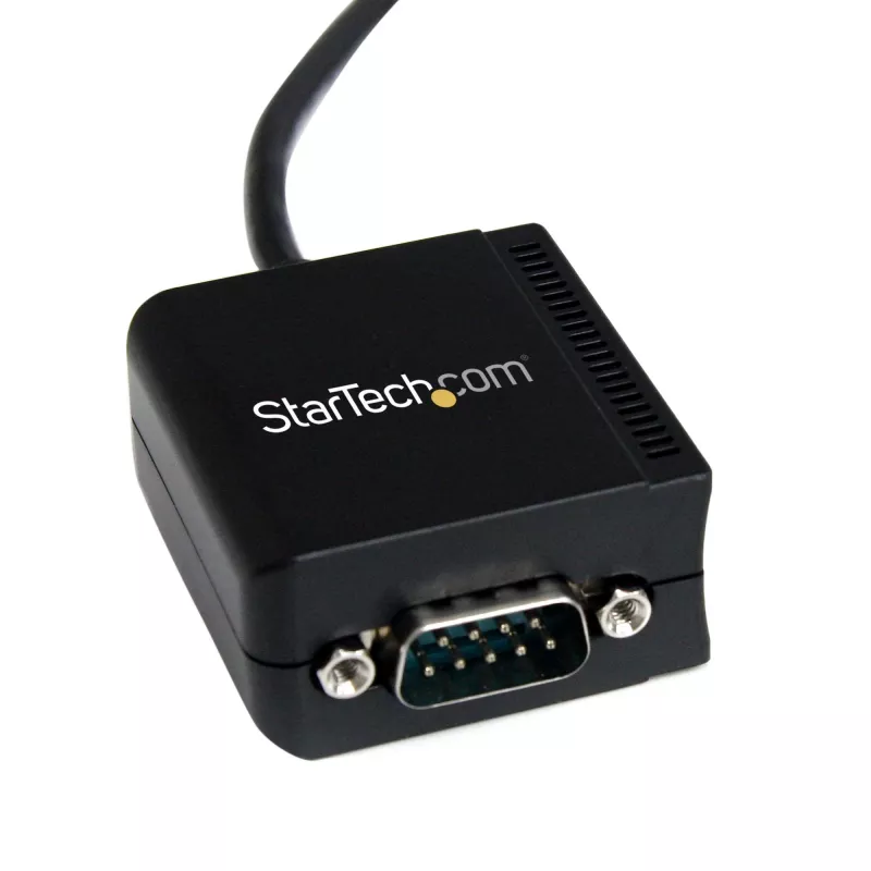 StarTech.com 8,3 pėdų (2,5 m) 1 prievado FTDI USB į nuoseklųjį RS232 adapterio kabelis su optine izoliacija, USB į RS232 adapteris – TAA