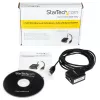 StarTech.com 8,3 pėdų (2,5 m) 1 prievado FTDI USB į nuoseklųjį RS232 adapterio kabelis su optine izoliacija, USB į RS232 adapteris – TAA