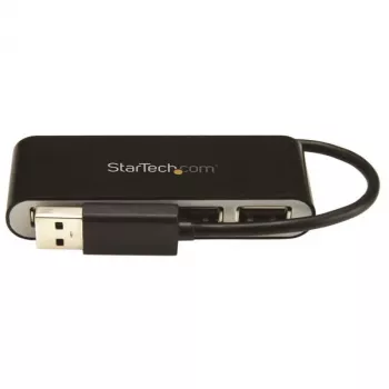 StarTech.com 4 prievadų nešiojamasis USB 2.0 šakotuvas su integruotu kabeliu