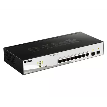 D-Link 10 prievadų gigabitinio valdomo išmaniojo komutatoriaus su 2 SFP prievadais
