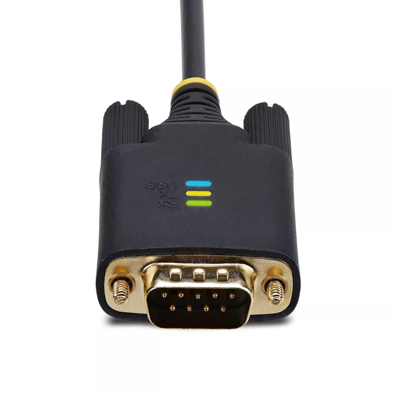 StarTech.com 3 m USB į nuoseklųjį adapterio kabelis, COM išsaugojimas, keičiami varžtai/veržlės, USB-A į DB9 RS232, FTDI IC, ESD apsauga, Windows/macOS/Linux