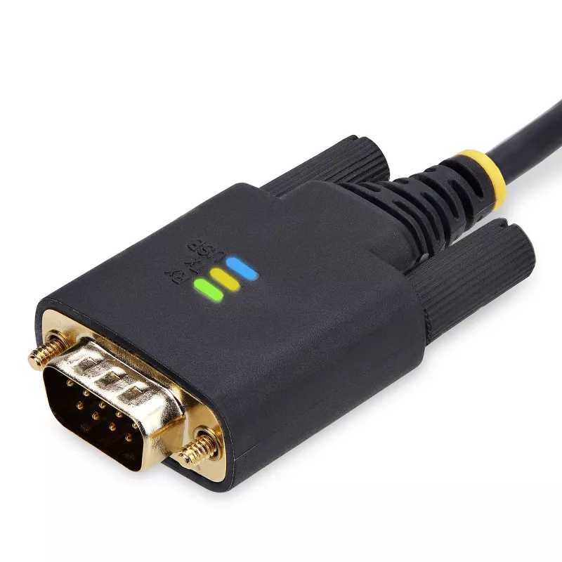 StarTech.com 3 m USB į nuoseklųjį adapterio kabelis, COM išsaugojimas, keičiami varžtai/veržlės, USB-A į DB9 RS232, FTDI IC, ESD apsauga, Windows/macOS/Linux