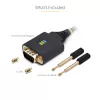 StarTech.com 3 m USB į nuoseklųjį adapterio kabelis, COM išsaugojimas, keičiami varžtai/veržlės, USB-A į DB9 RS232, FTDI IC, ESD apsauga, Windows/macOS/Linux
