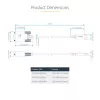 StarTech.com 3 m USB į nuoseklųjį adapterio kabelis, COM išsaugojimas, keičiami varžtai/veržlės, USB-A į DB9 RS232, FTDI IC, ESD apsauga, Windows/macOS/Linux