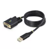 StarTech.com 1 m USB į nulinio modemo nuoseklųjį adapterį laidas, keičiami DB9 varžtai/veržlės, COM išlaikymas, USB-A į RS232, FTDI, 4 lygio ESD apsauga, Windows/macOS/ChromeOS/Linux – tvirta termoplastinio elastomero (TPE) konstrukcija