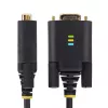 StarTech.com 1 m USB į nulinio modemo nuoseklųjį adapterį laidas, keičiami DB9 varžtai/veržlės, COM išlaikymas, USB-A į RS232, FTDI, 4 lygio ESD apsauga, Windows/macOS/ChromeOS/Linux – tvirta termoplastinio elastomero (TPE) konstrukcija