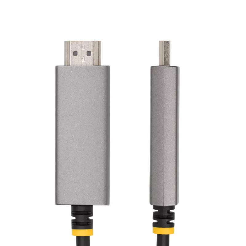 StarTech.com 10 pėdų (3 m) USB-C į HDMI adapterio kabelis, 8K 60Hz, 4K 144Hz, HDR10, USB Type-C į HDMI 2.1 vaizdo keitiklio kabelis, suderinamas su USB-C DP Alt Mode/USB4/Thunderbolt 3/4 – USB-C nešiojamas kompiuteris prie HDMI monitoriaus