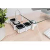 Maitinimo lizdų blokas Digitus Flexible 4 vietų su 2 USB prievadais ir jungikliu