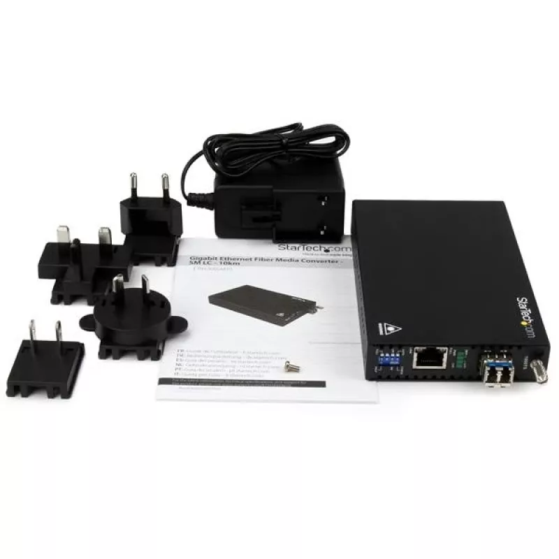 StarTech.com Gigabit Ethernet vario-į-šviesolaidį medijos keitiklis - SM LC - 10 km