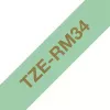Brother TZE-RM34 etikečių gamybos juostelė, auksinė ant mėtų spalvos