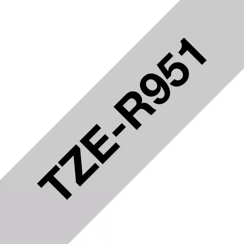 Brother TZE-R951 juostelė etiketėms kurti Juoda ant sidabrinės