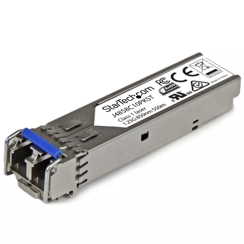 StarTech.com HP J4859C Suderinamas SFP Siųstuvas-imtuvas Modulis - 1000BASE-LX - 10 vnt. pakuotė~10 vnt. pakuotė HPE J4859C Suderinamas SFP Modulis - 1000BASE-LX - 1 GbE Vienmodis/Daugiamodis Skaidulinis Optinis Siųstuvas-imtuvas - 1GE Gigabitinis Ethernet SFP - LC 10 km - 1310 nm - DDM HPE 1400, 1700, 1820
