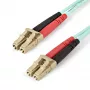 StarTech.com 1 m (3 pėd.) LC/UPC į LC/UPC OM4 daugiamodis šviesolaidinis kabelis, 50/125 µm LOMMF/VCSEL užtrauktuko pluoštas, 100G, maži įterpimo nuostoliai – LSZH šviesolaidinis jungiamasis kabelis