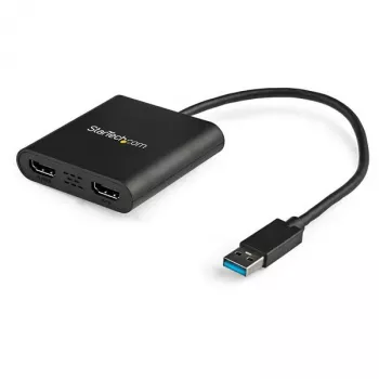 StarTech.com USB 3.0 į dvigubą HDMI adapterį, USB į 2x HDMI monitoriaus keitiklis, skirtas Windows (nepalaiko macOS/ChromeOS/Linux) – TAA