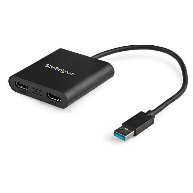 StarTech.com USB 3.0 į dvigubą HDMI adapterį, USB į 2x HDMI monitoriaus keitiklis, skirtas Windows (nepalaiko macOS/ChromeOS/Linux) – TAA