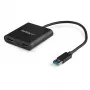 StarTech.com USB 3.0 į dvigubą HDMI adapterį, USB į 2x HDMI monitoriaus keitiklis, skirtas Windows (nepalaiko macOS/ChromeOS/Linux) – TAA