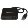 StarTech.com USB 3.0 į dvigubą HDMI adapterį, USB į 2x HDMI monitoriaus keitiklis, skirtas Windows (nepalaiko macOS/ChromeOS/Linux) – TAA