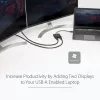 StarTech.com USB 3.0 į dvigubą HDMI adapterį, USB į 2x HDMI monitoriaus keitiklis, skirtas Windows (nepalaiko macOS/ChromeOS/Linux) – TAA