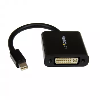 StarTech.com Mini DisplayPort į DVI adapteris – Mini DP į DVI-D keitiklis – 1080p vaizdas – mDP arba Thunderbolt 1/2 Mac/PC prie DVI monitoriaus – kompaktiškas mDP 1.2 į DVI viengrandis adapteris