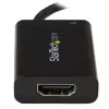 StarTech.com USB-C į HDMI 2.0 adapteris su maitinimo tiekimu – 4K 60Hz USB Type-C į HDMI vaizdo keitiklis – 60W PD pralaidinis įkrovimo prievadas – suderinamas su Thunderbolt 3 – juodas