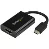 StarTech.com USB-C į HDMI 2.0 adapteris su maitinimo tiekimu – 4K 60Hz USB Type-C į HDMI vaizdo keitiklis – 60W PD pralaidinis įkrovimo prievadas – suderinamas su Thunderbolt 3 – juodas