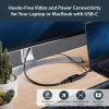 StarTech.com USB-C į HDMI 2.0 adapteris su maitinimo tiekimu – 4K 60Hz USB Type-C į HDMI vaizdo keitiklis – 60W PD pralaidinis įkrovimo prievadas – suderinamas su Thunderbolt 3 – juodas