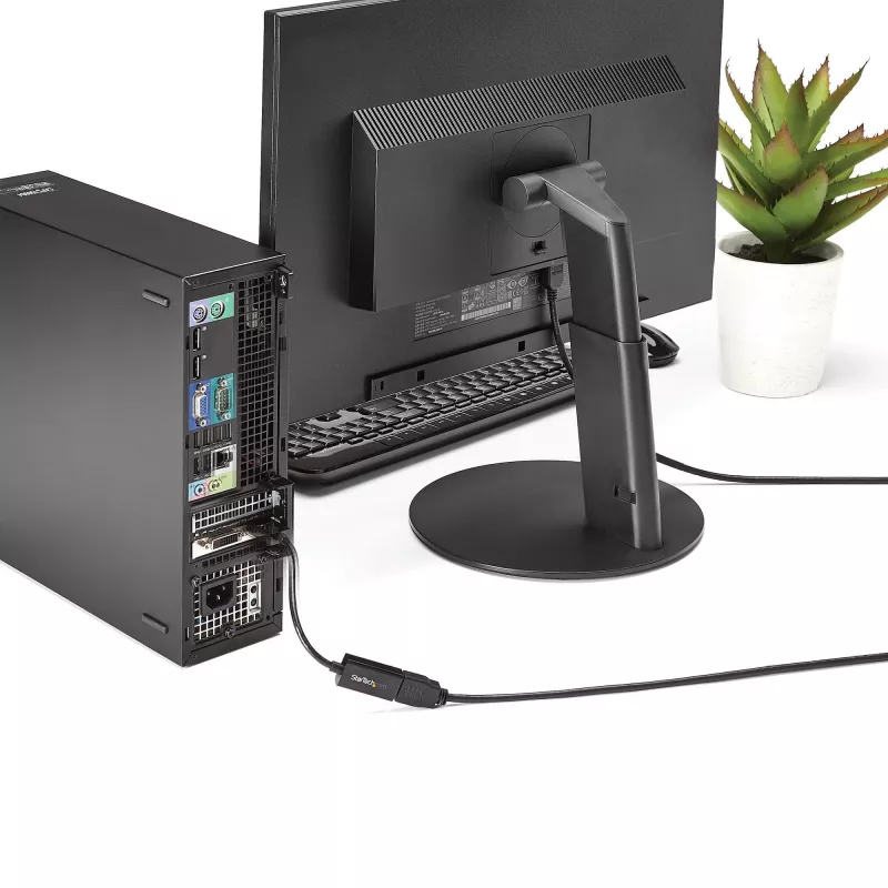 StarTech.com DisplayPort į HDMI adapteris - 4K 30Hz aktyvus DisplayPort į HDMI vaizdo keitiklis - DP į HDMI monitorių/TV/ekranų kabelio adapteris - Ultra HD DP 1.2 į HDMI 1.4 adapteris