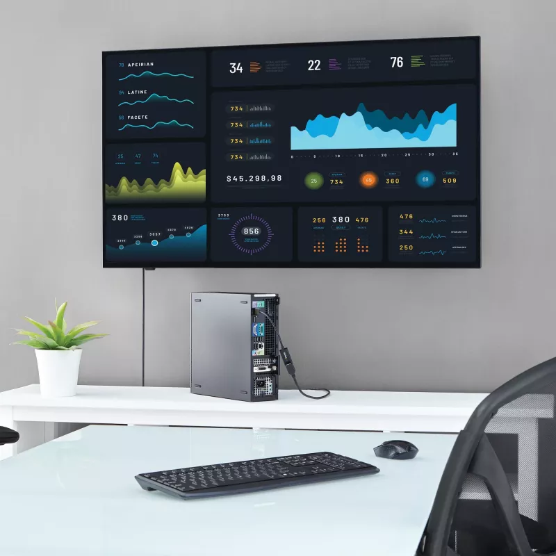 StarTech.com DisplayPort į HDMI adapteris - 4K 30Hz aktyvus DisplayPort į HDMI vaizdo keitiklis - DP į HDMI monitorių/TV/ekranų kabelio adapteris - Ultra HD DP 1.2 į HDMI 1.4 adapteris