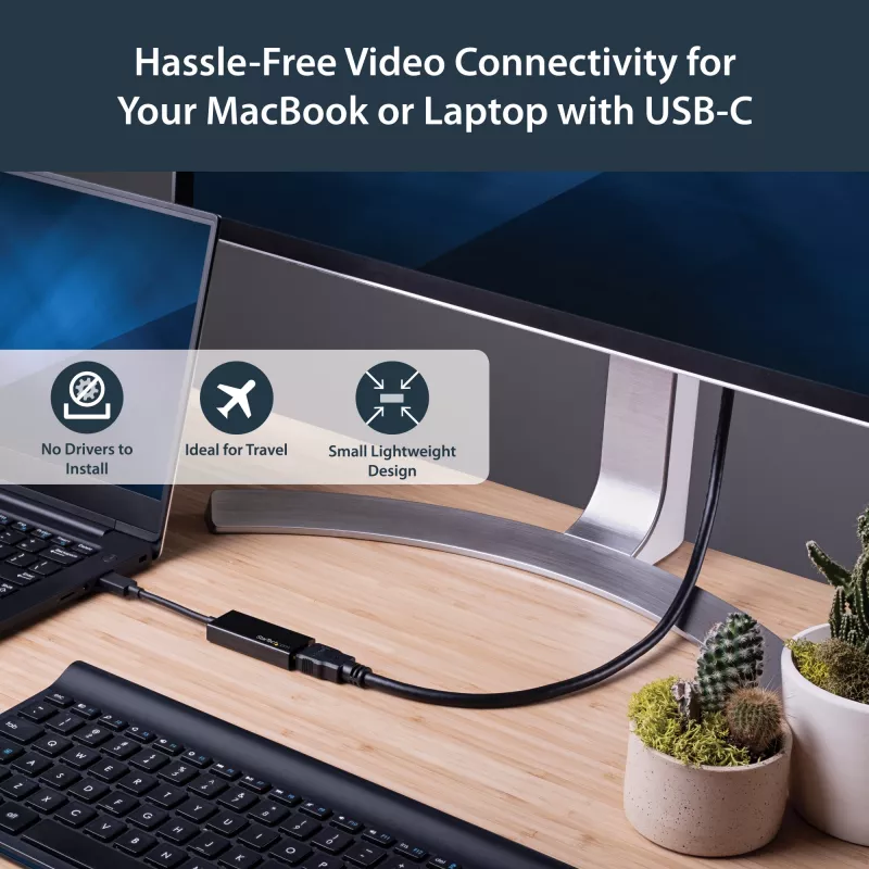StarTech.com USB-C į HDMI adapteris - 4K 60Hz, USB Type-C, HDMI išvestis, 3840 x 2160 pikselių