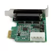 “StarTech.com” 4 prievadų PCI Express RS232 nuosekliojo prievado plokštė - PCIe RS232 nuosekliojo prievado valdiklio plokštė - PCIe į nuoseklųjį DB9 - 16950 UART - žemo profilio išplėtimo plokštė - Windows/Linux - TAA