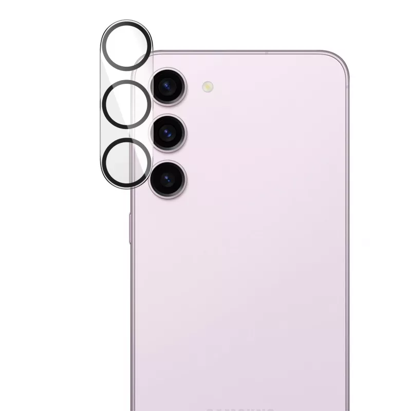 Kameros objektyvo apsauga PanzerGlass Samsung Galaxy S23 S23 Plus atspari įbrėžimams ir smūgiams