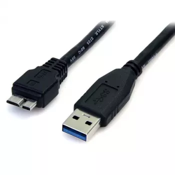 StarTech.com 0,5 m (1,5 pėd.) juodas SuperSpeed USB 3.0 laidas A į Micro B - M/M