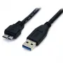 StarTech.com 0,5 m (1,5 pėd.) juodas SuperSpeed USB 3.0 laidas A į Micro B - M/M