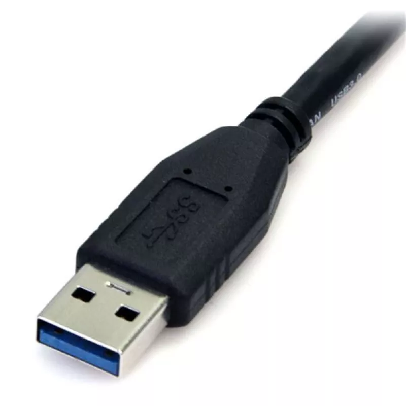 StarTech.com 0,5 m (1,5 pėd.) juodas SuperSpeed USB 3.0 laidas A į Micro B - M/M