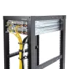 StarTech.com 1U vertikalus serverių spintos kabelių tvarkymo D formos žiedo laikiklis - 2,2x3,9 col. (5,7x10 cm)