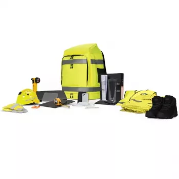 Kuprinė DICOTA Hi-Vis geltona polietileno tereftalatas (PET) termoplastinis poliuretanas (TPU)
