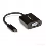 StarTech.com USB-C į VGA adapteris - Juodas - 1080p - Vaizdo keitiklis jūsų MacBook Pro - USB C į VGA ekrano dongle'as - Atnaujinta versija CDP2VGAEC