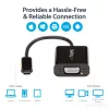 StarTech.com USB-C į VGA adapteris - Juodas - 1080p - Vaizdo keitiklis jūsų MacBook Pro - USB C į VGA ekrano dongle'as - Atnaujinta versija CDP2VGAEC