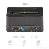 StarTech.com Vienos vietos kietųjų diskų trintuvas, atskiras HDD/SSD valytuvas, USB 3.0 į SATA II (3 Gbps), 9 trynimo režimai, LCD ekranas, saugaus trynimo kietųjų diskų valymo dokas, DB-9 spausdintuvo prievadas, atitinka TAA